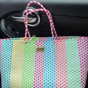 Lilly Pulitzer Colorful Striped Tote